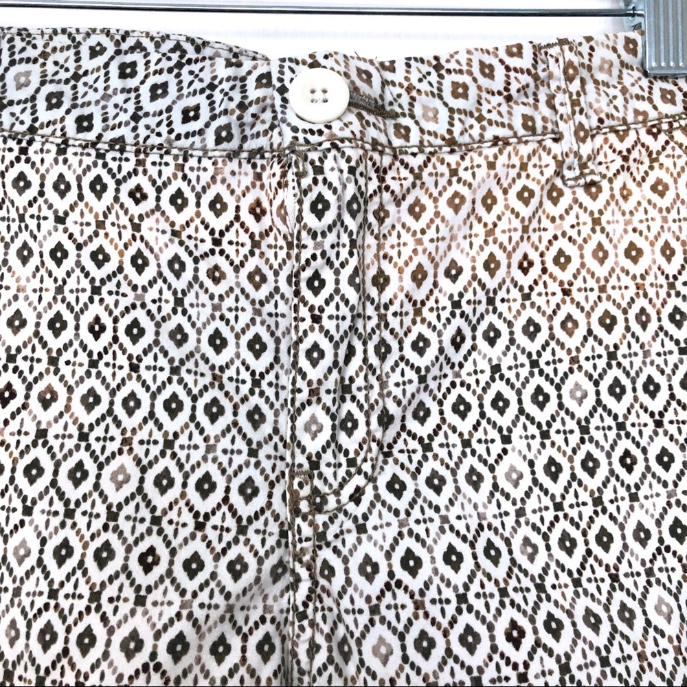 Sonoma Tribal Boho Pattern Chino Style Shorts - Picture 2 of 8
